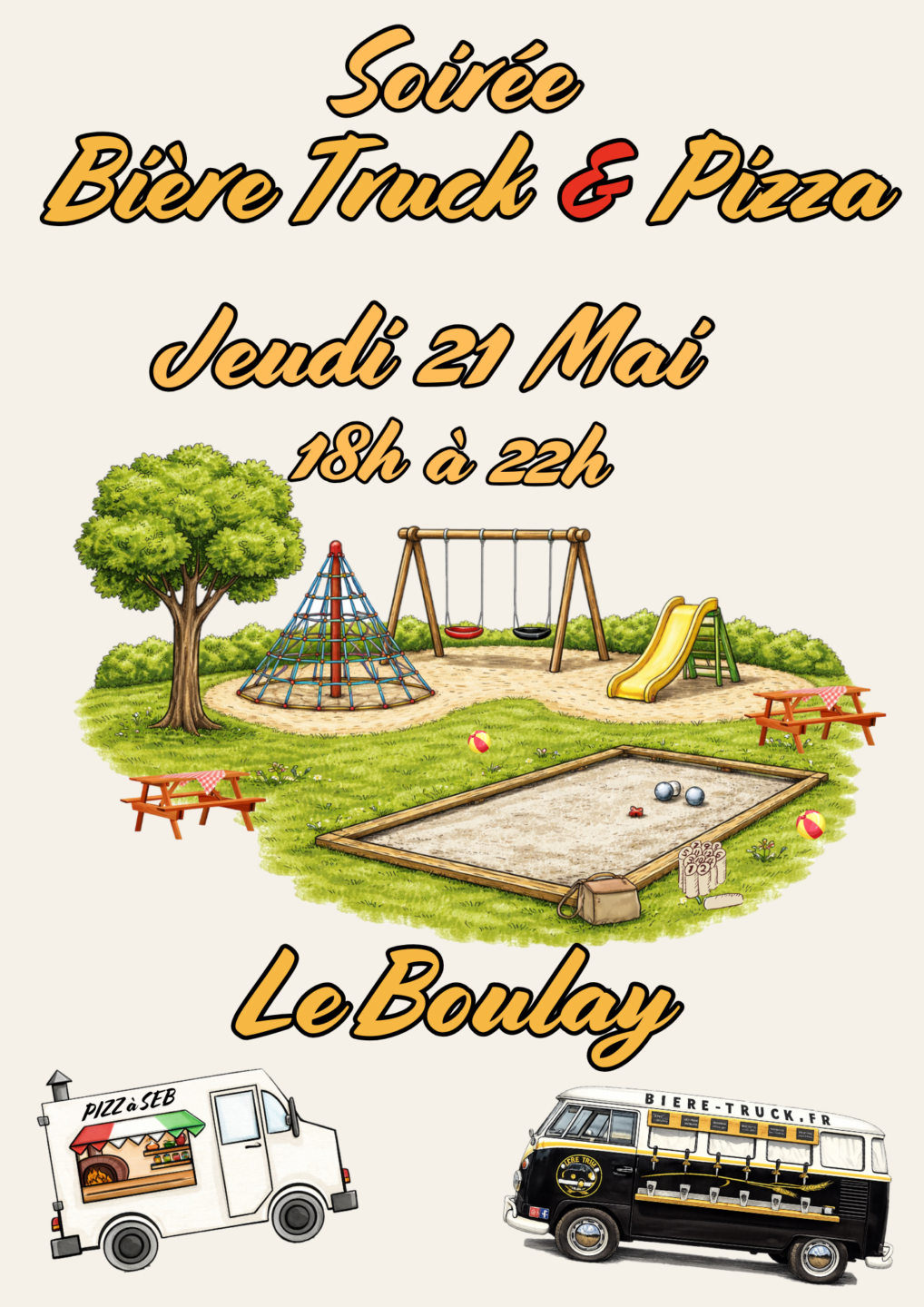 Soirée Bière Truck et Pizza  Le Boulay