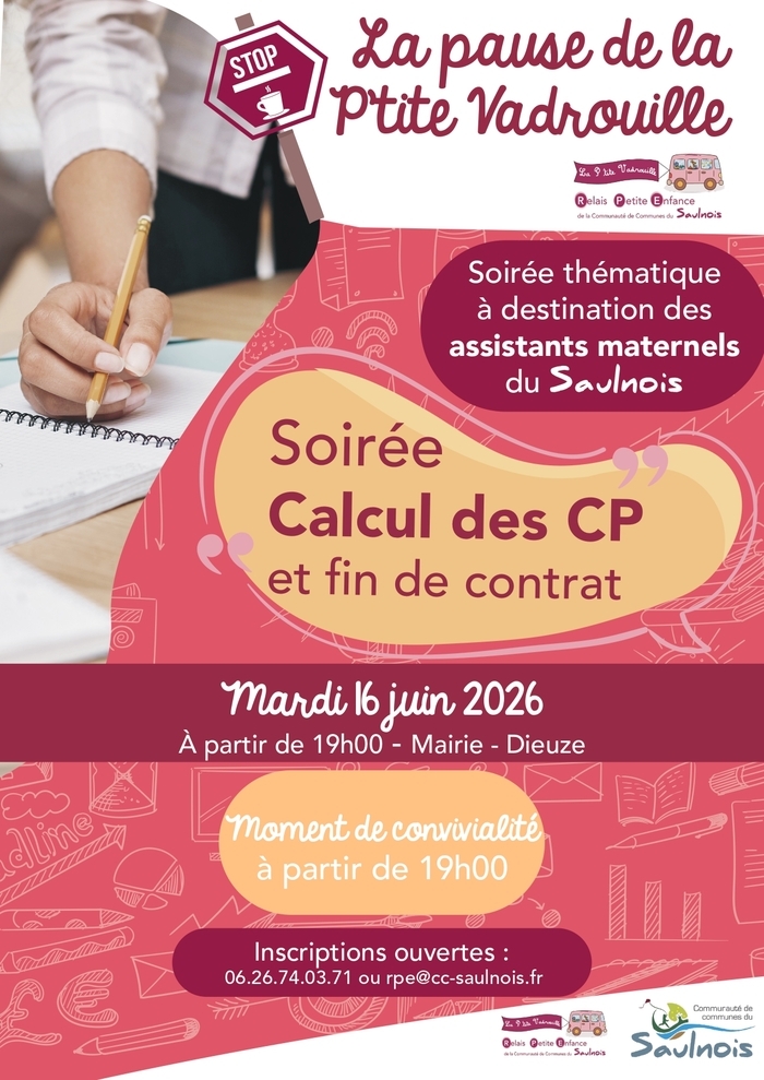 Soirée CP et rupture de contrats Mairie Dieuze