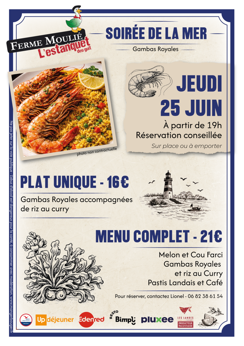 Soirée de la Mer L'Estanquet Deu Guit Ferme Moulié Brassempouy 2026-06-25