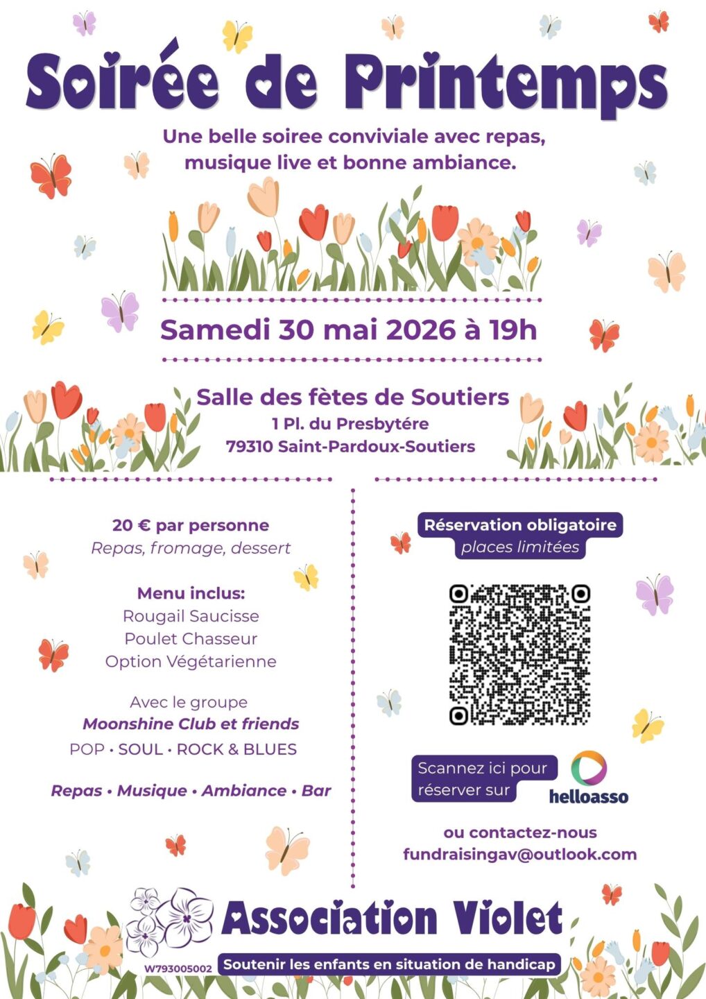 Soirée de Printemps Salle des fêtes de Soutiers Saint-Pardoux-Soutiers