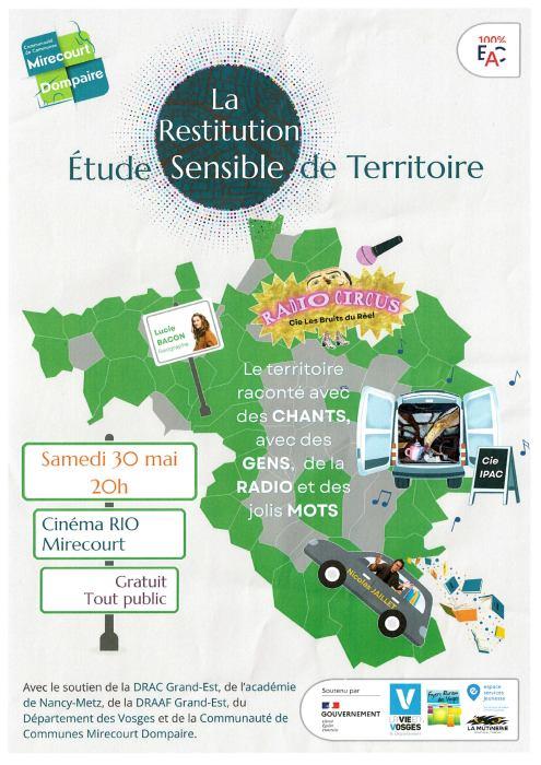 Soirée de restitution de l’Étude Sensible de Territoire Cinéma le Rio Mirecourt