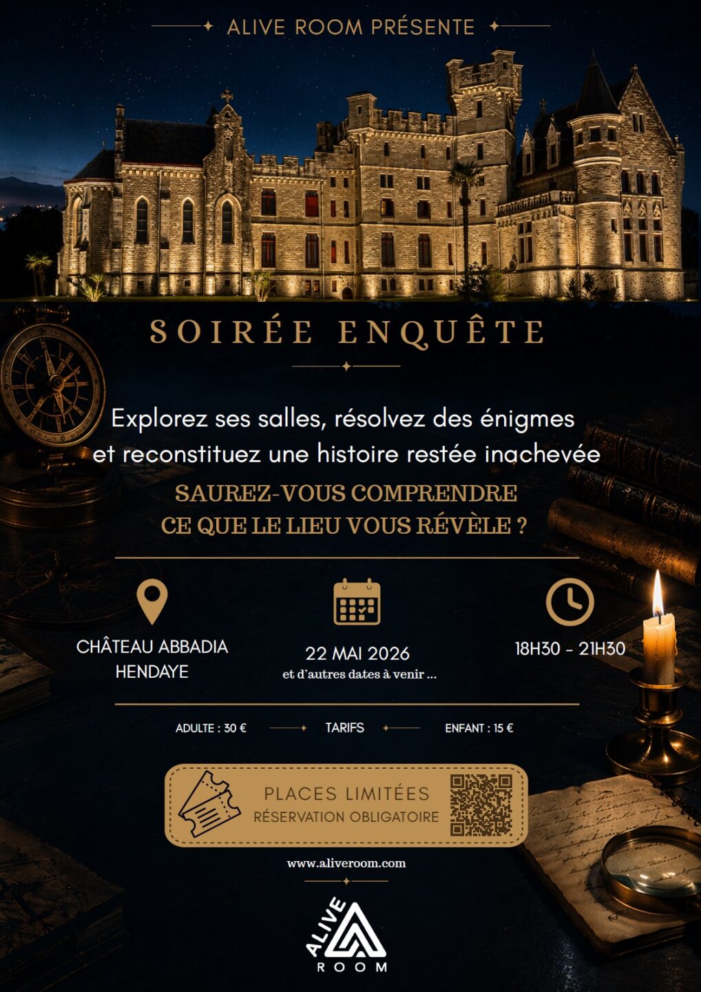 Soirée Enquête à Abbadia… Route de la Corniche Hendaye