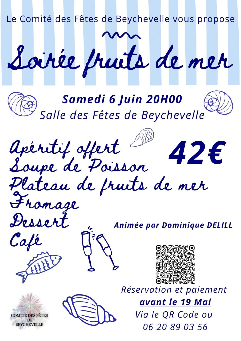 Soirée fruits de mer à Beychevelle  Saint-Julien-Beychevelle