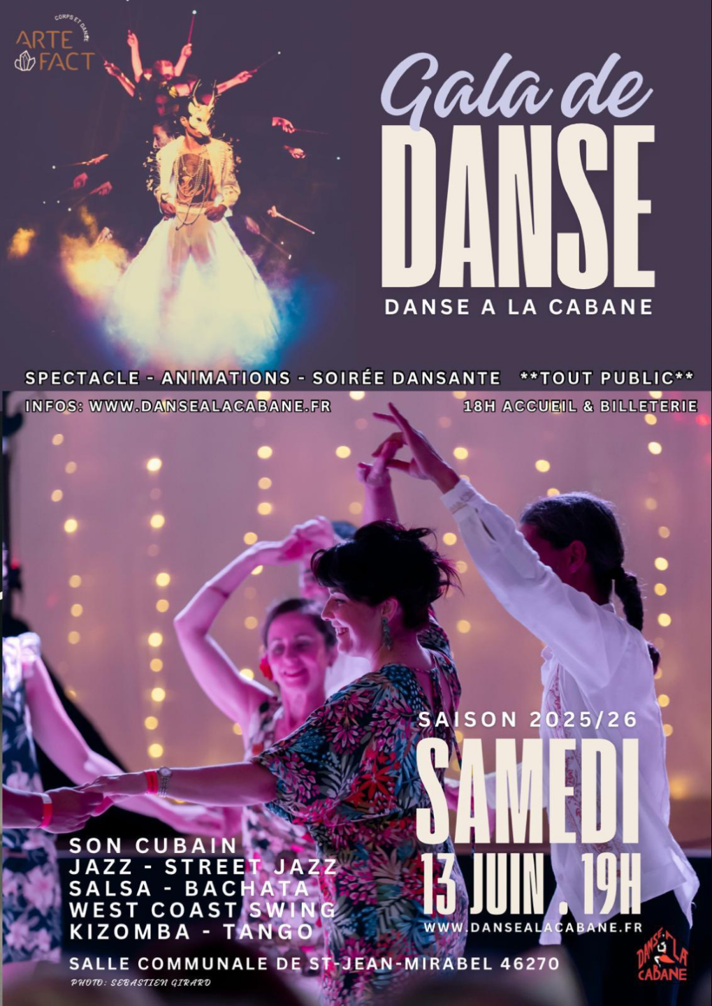 Soirée Gala danse à Saint-jean-Mirabel salle des fêtes Saint-Jean-Mirabel 2026-06-13