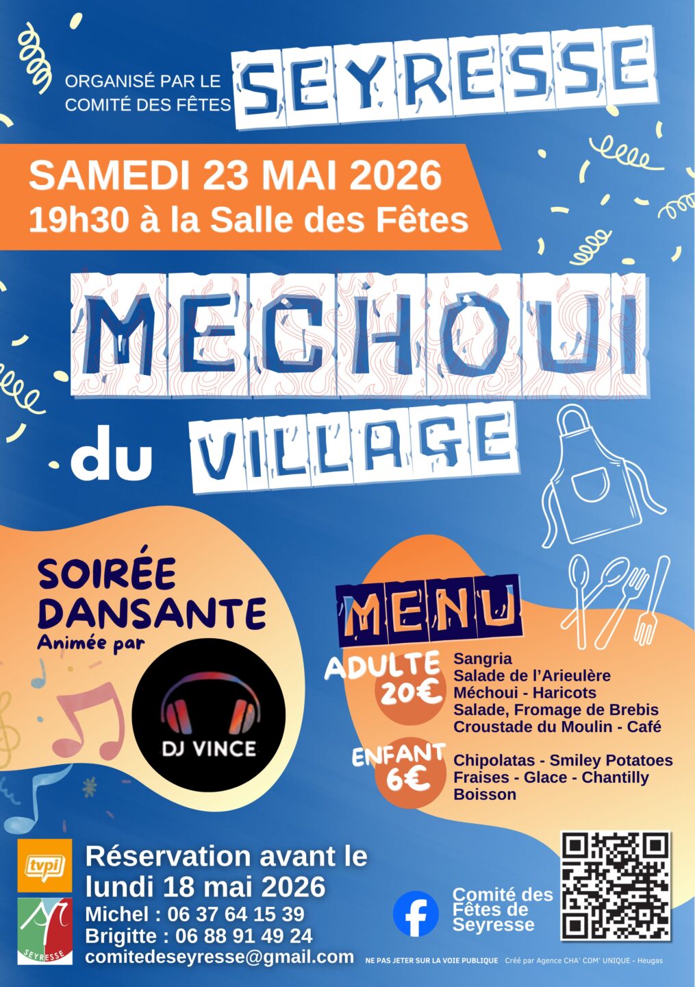 Soirée Méchoui Salle des Fêtes Seyresse