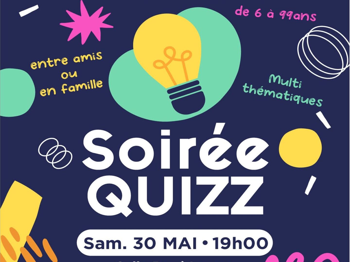 Soirée quiz multithématique Espace René Lazare Targon