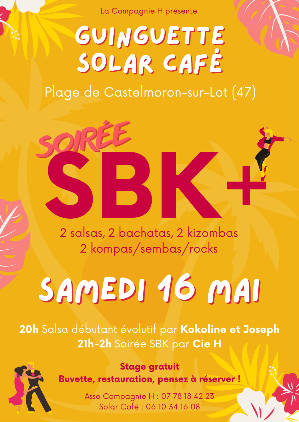 Soirée SBK+ Solar Café Guinguette Le Temple-sur-Lot