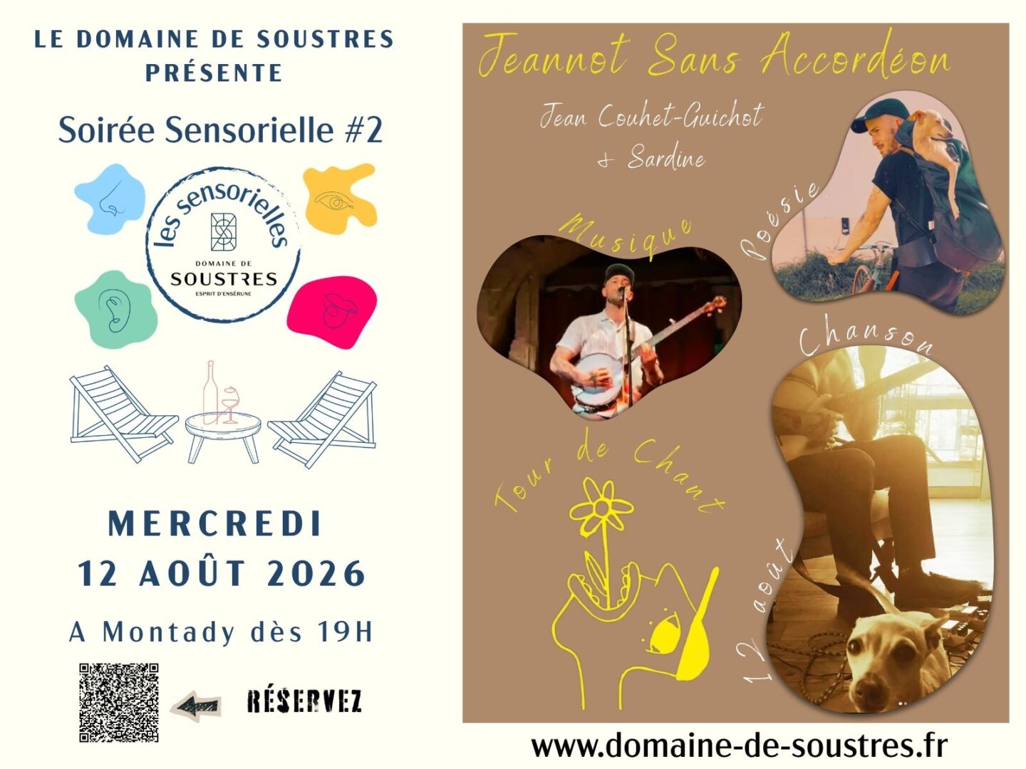 SOIREE SENSORIELLE 12/08/26-JEANNOT SANS ACCORDEON Montady