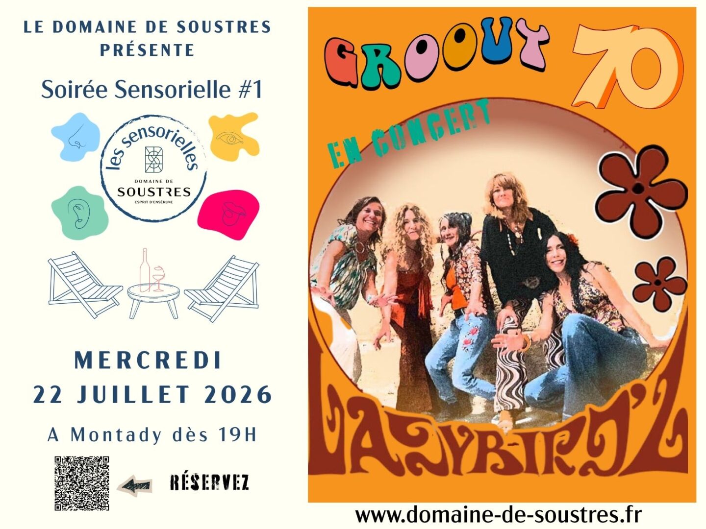 SOIREE SENSORIELLE SEVENTIES Montady