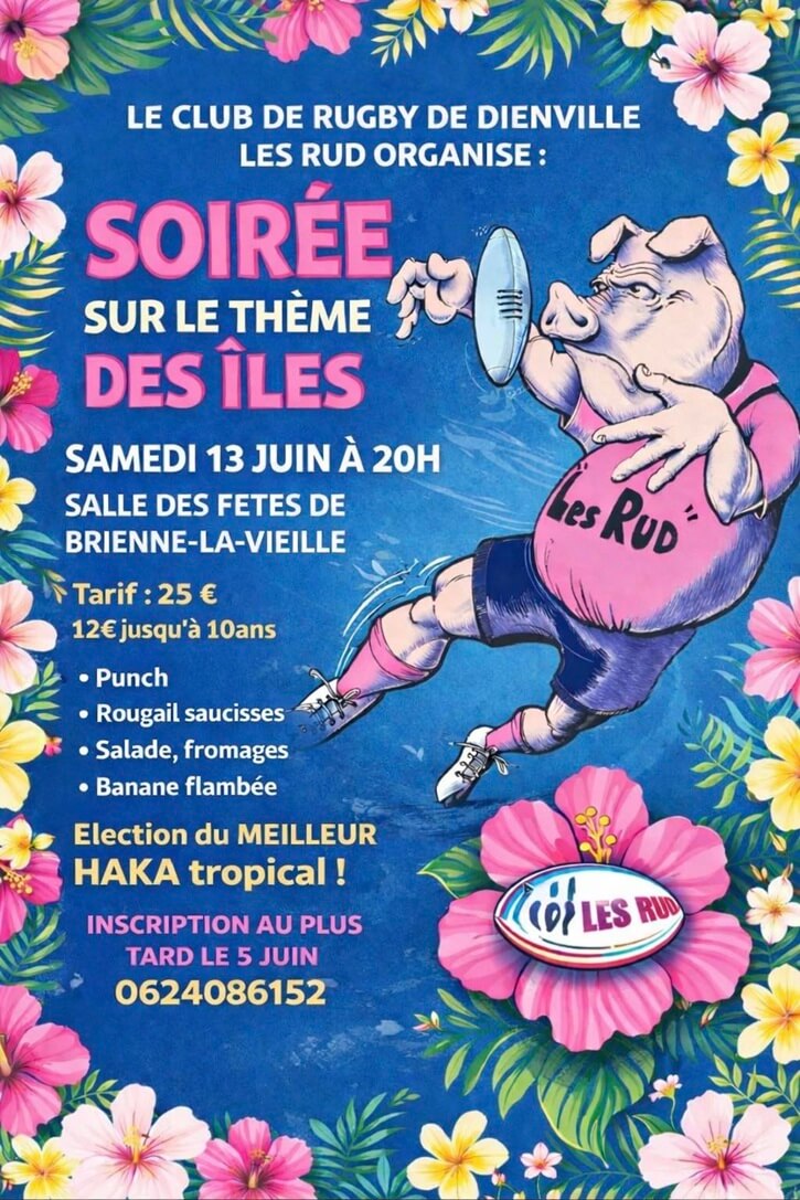 Soirée sur le thème des îles Salle Polyvalente Brienne-la-Vieille 2026-06-13