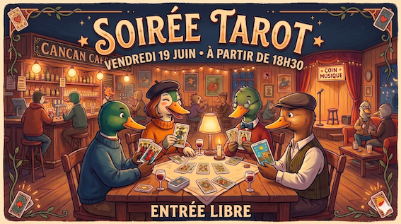 Soirée tarot & Jeux chez Cancan Café Percy Percy-en-Normandie