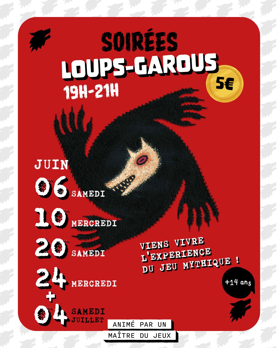 Soirées Loups-Garous Bar à jeux Les Tuiles Soustons