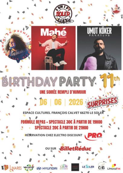 SOLER COMEDY CLUB FÊTE SES 11 ANS Le Soler