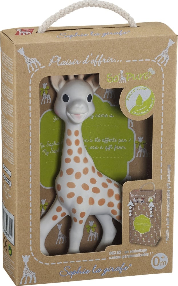 Sophie la girafe, célèbre jouet de dentition en caoutchouc naturel