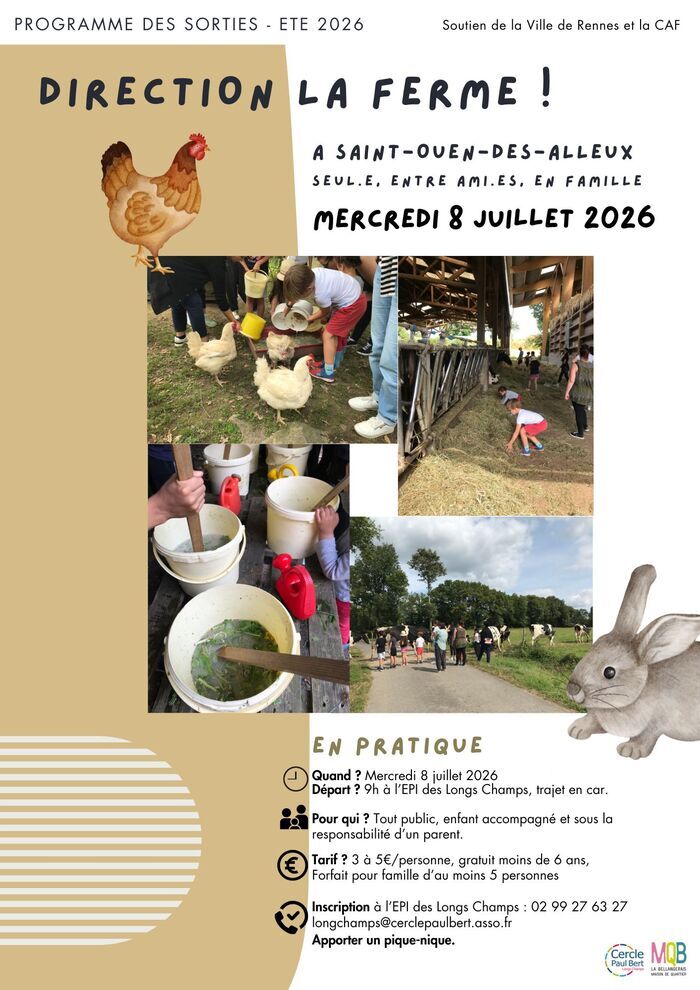 SORTIE – Direction LA FERME !, EPI des Longs Champs, Rennes