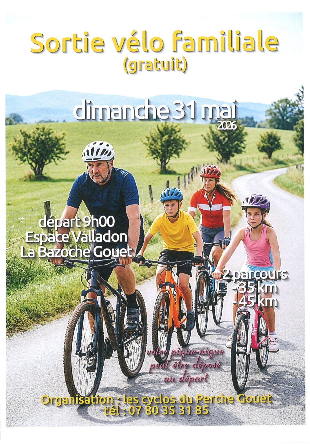 Sortie Vélo Familiale  La Bazoche-Gouet