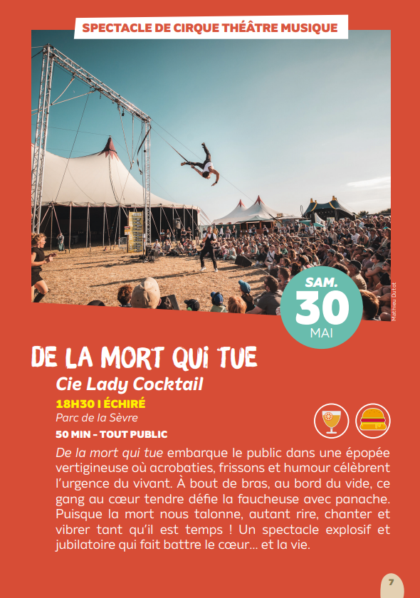 Spectacle de cirque théâtre musique La 5e Saison à Échiré Chemin du Marais Échiré 2026-05-30