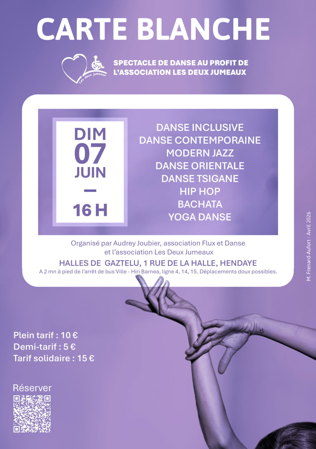Spectacle de danse Carte Blanche Halles de Gaztelu Hendaye