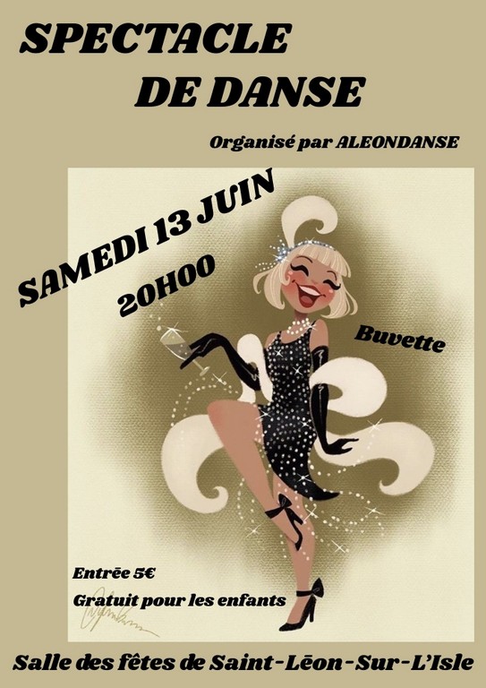 Spectacle de danse Saint-Léon-sur-l’Isle