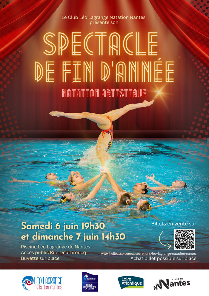 Spectacle de natation artistique Piscine Léo Lagrange / Ile Gloriette