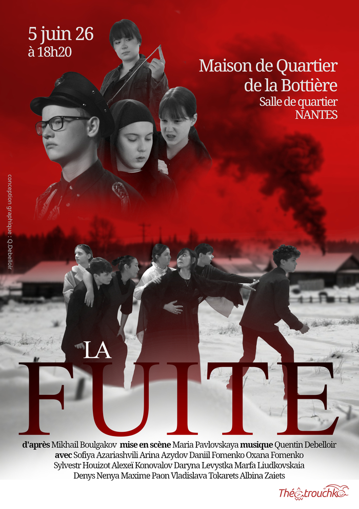 Spectacle de théâtre : La Fuite Le Pavillon maison de quartier Bottière Nantes