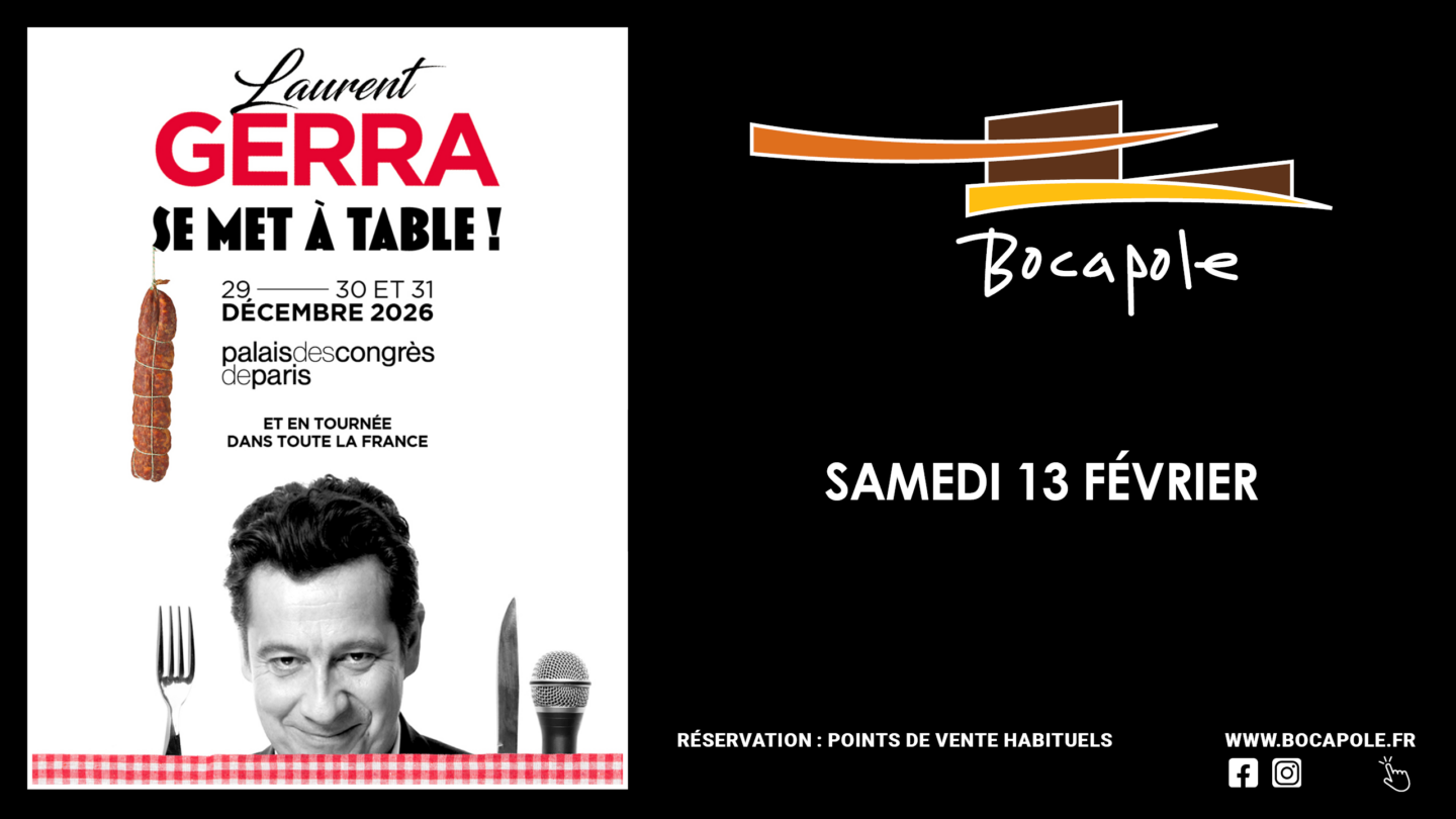 Spectacle Laurent Gerra Espace Bocapole Bressuire