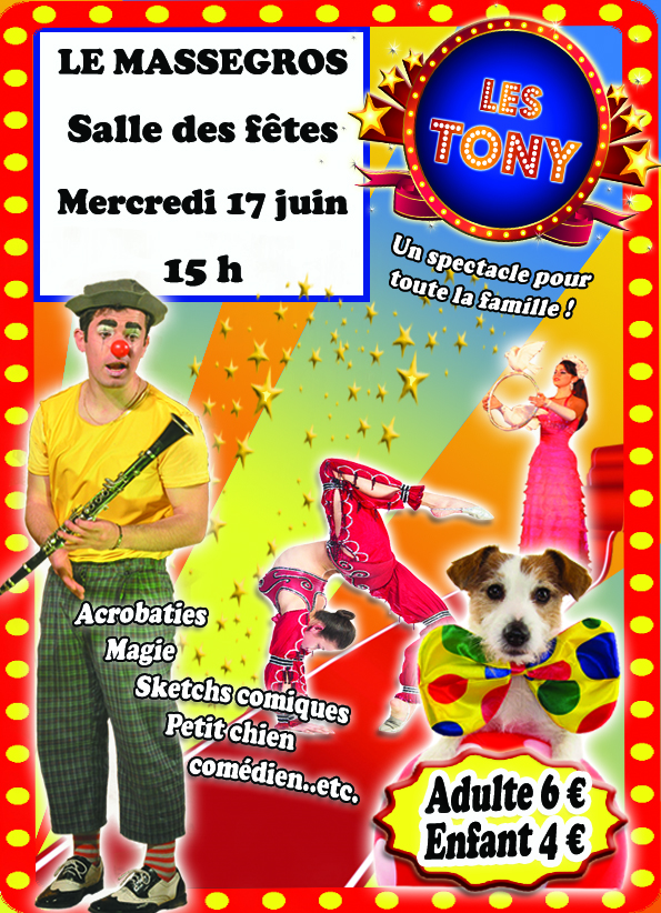 SPECTACLE LES TONY Massegros Causses Gorges