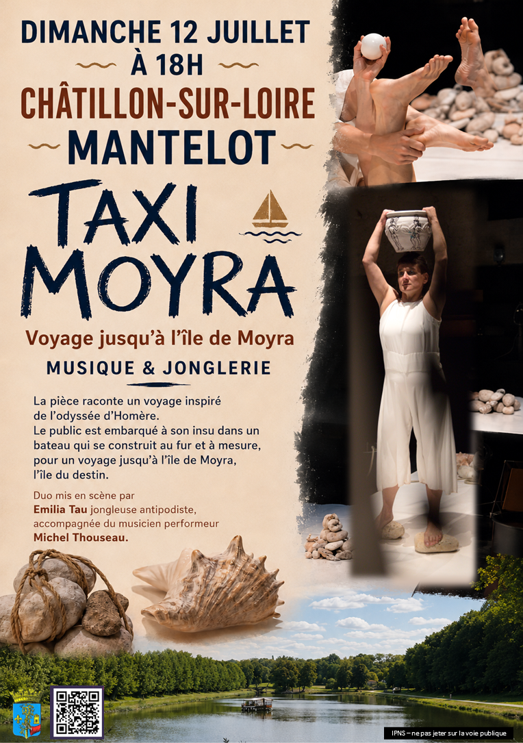 Spectacle musical et jonglerie Taxi Moyra  Châtillon-sur-Loire 2026-07-12