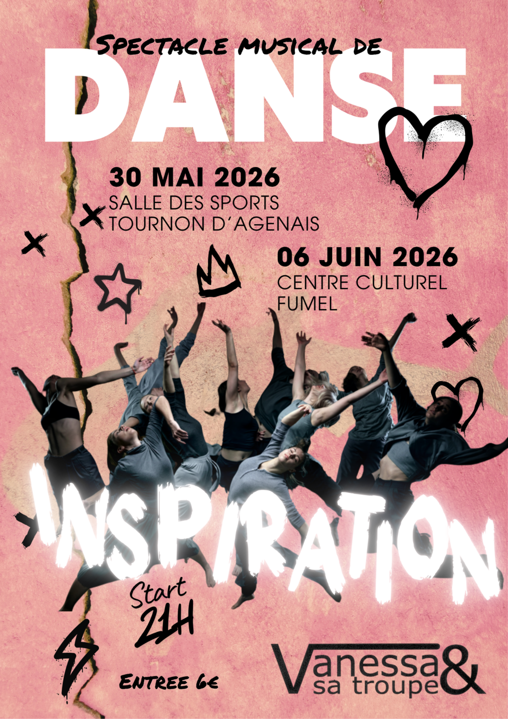 Spectacle Vanessa et sa troupe Inspiration Fumel