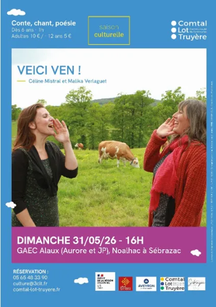 Spectacle Veici Ven ! GAEC Alaux Sébrazac 2026-05-31