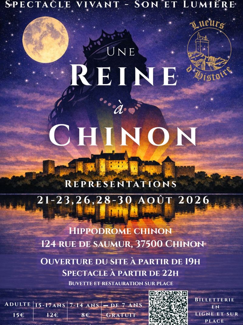 Spectacle vivant Une reine à Chinon 124 Rue de Saumur Chinon 2026-08-21