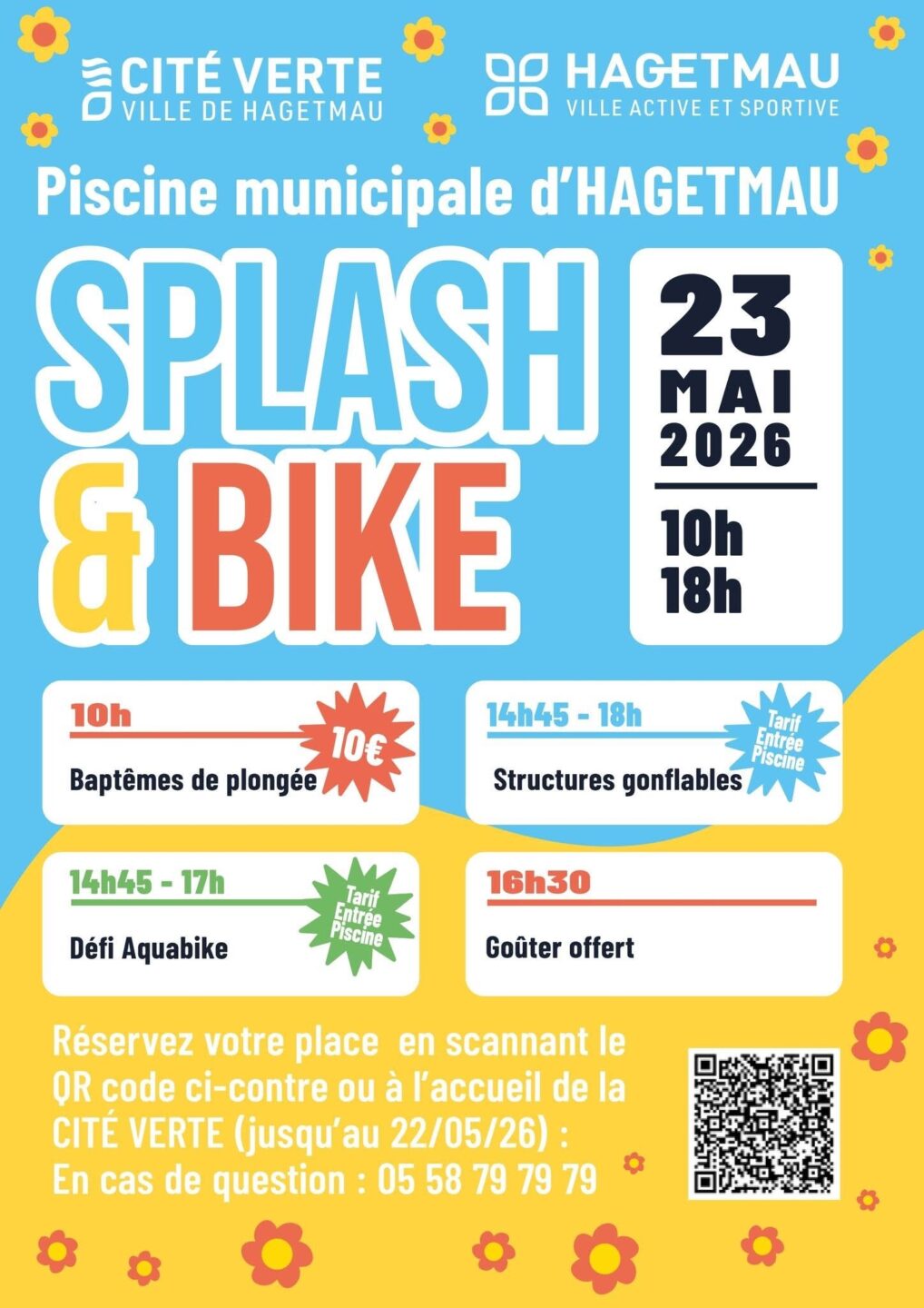 Splash & Bike Place de Tordesillas Hagetmau