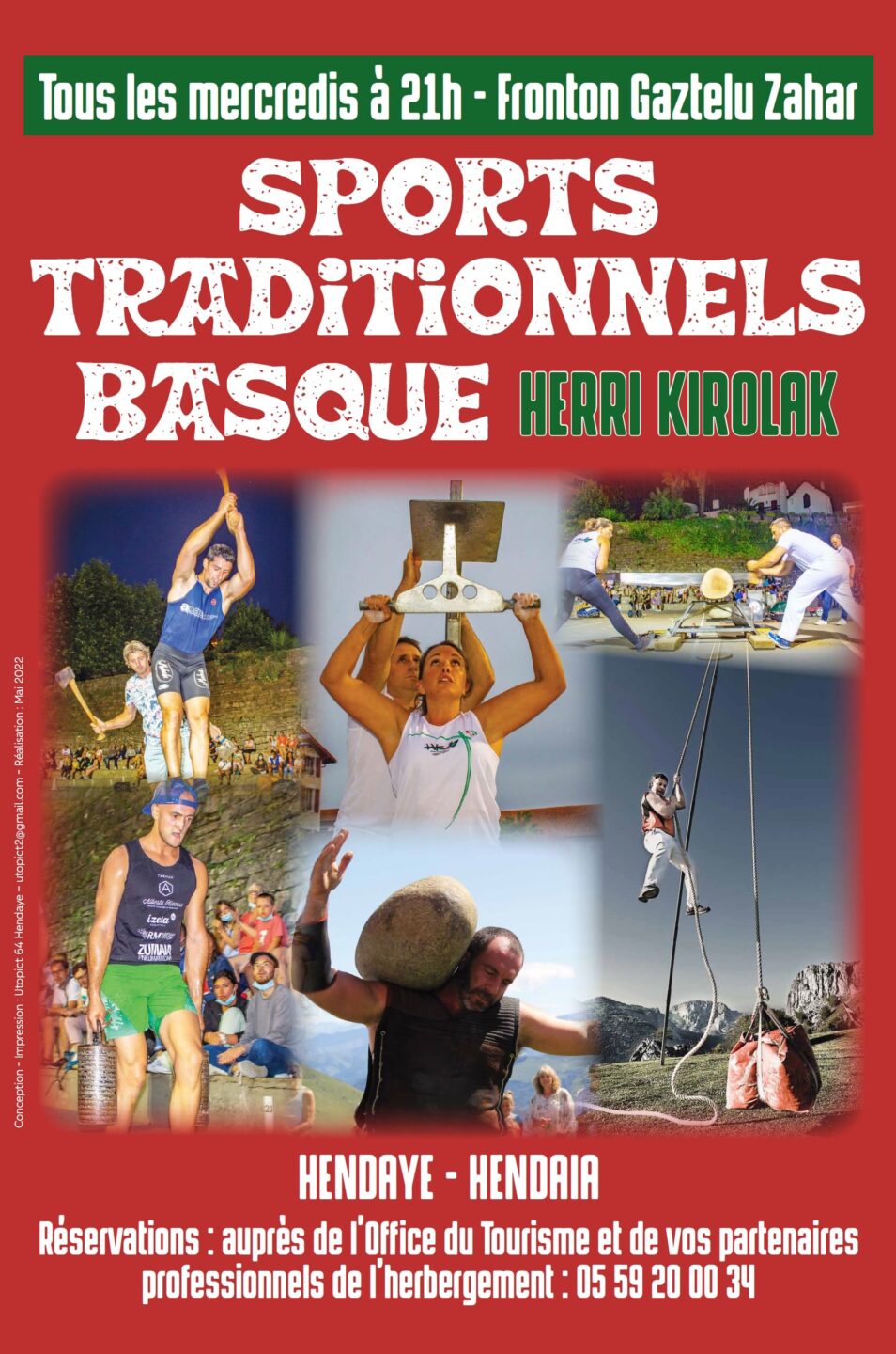 Sports traditionnels Force basque Fronton Gaztelu Zahar Hendaye 2026-08-12