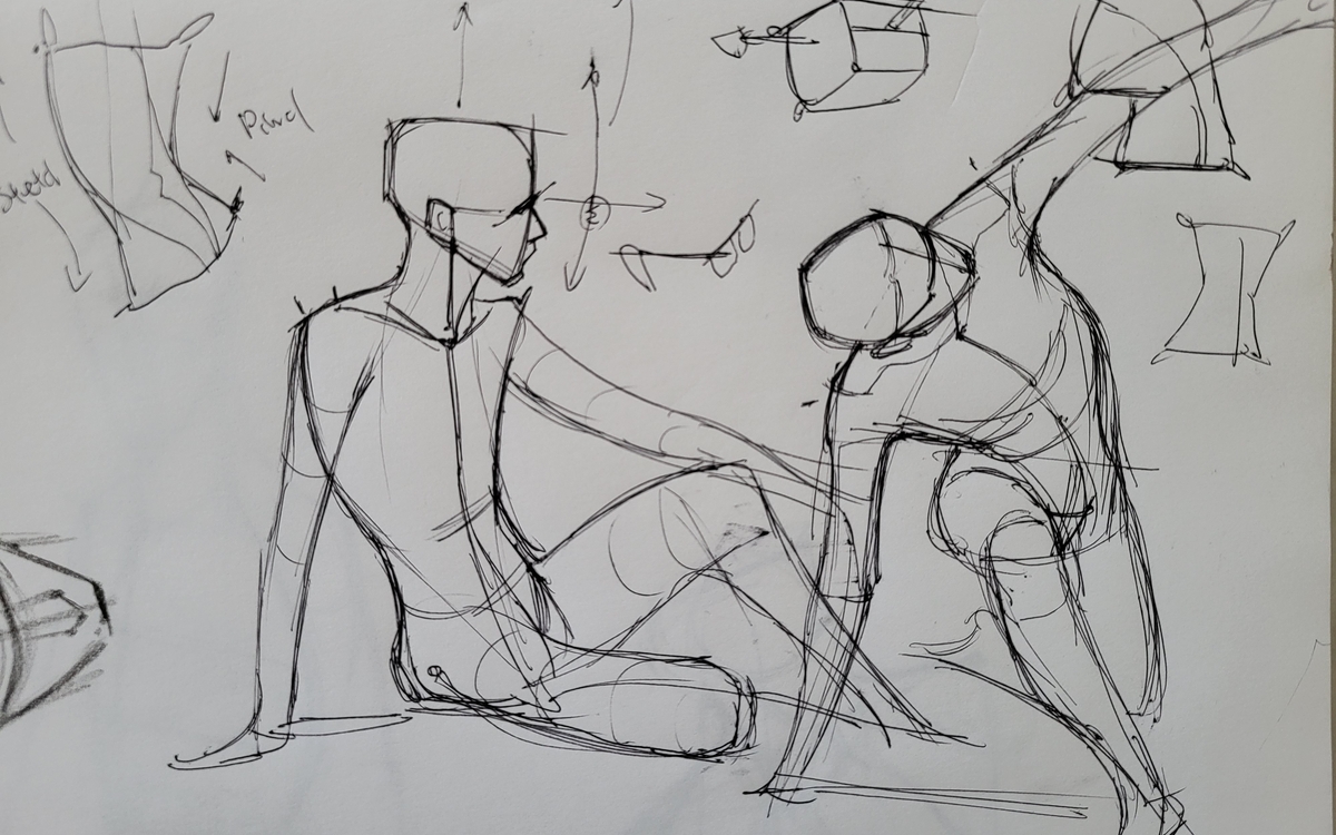 Stage de dessin du corps humain (formes de bases) Musée du Louvre Paris
