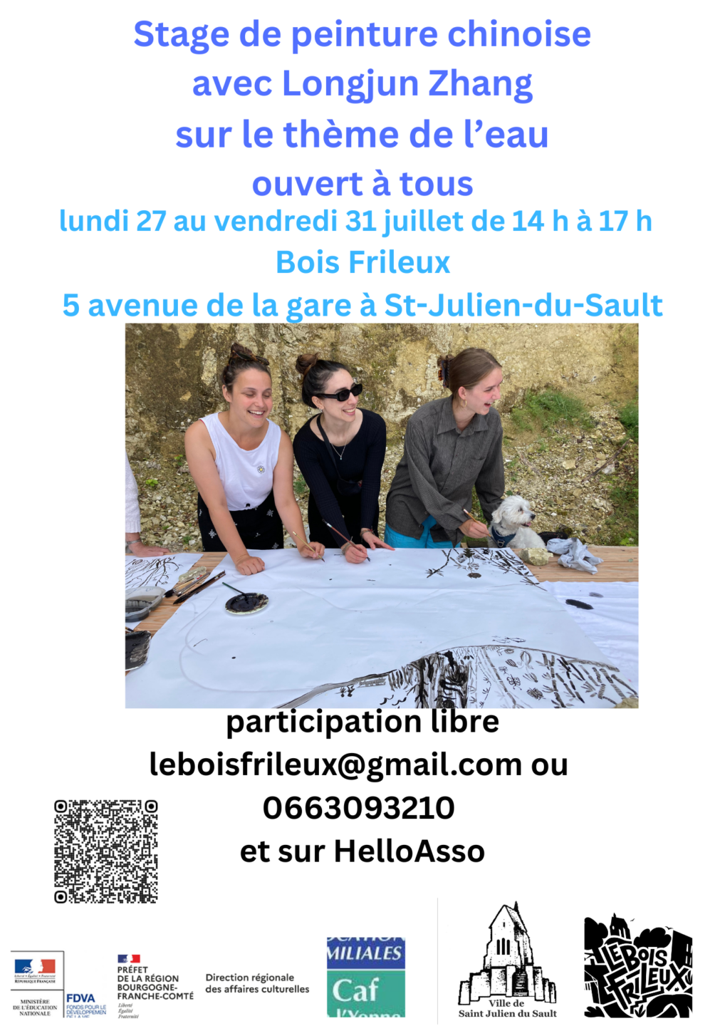 Stage de Peinture chinoise 5 avenue de la Gare Saint-Julien-du-Sault 2026-07-27