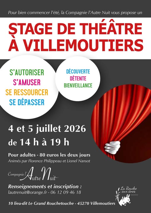 Stage de théâtre Villemoutiers