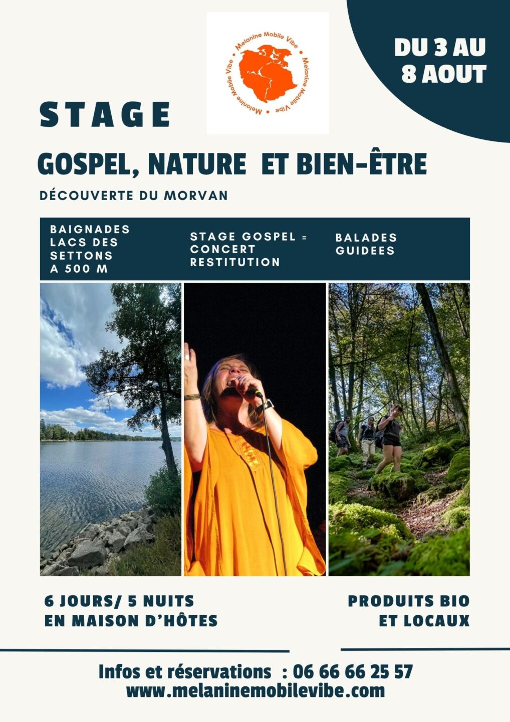 Stage Gospel, Nature et Bien-être En maison d&rsquo;hôtes Moux-en-Morvan