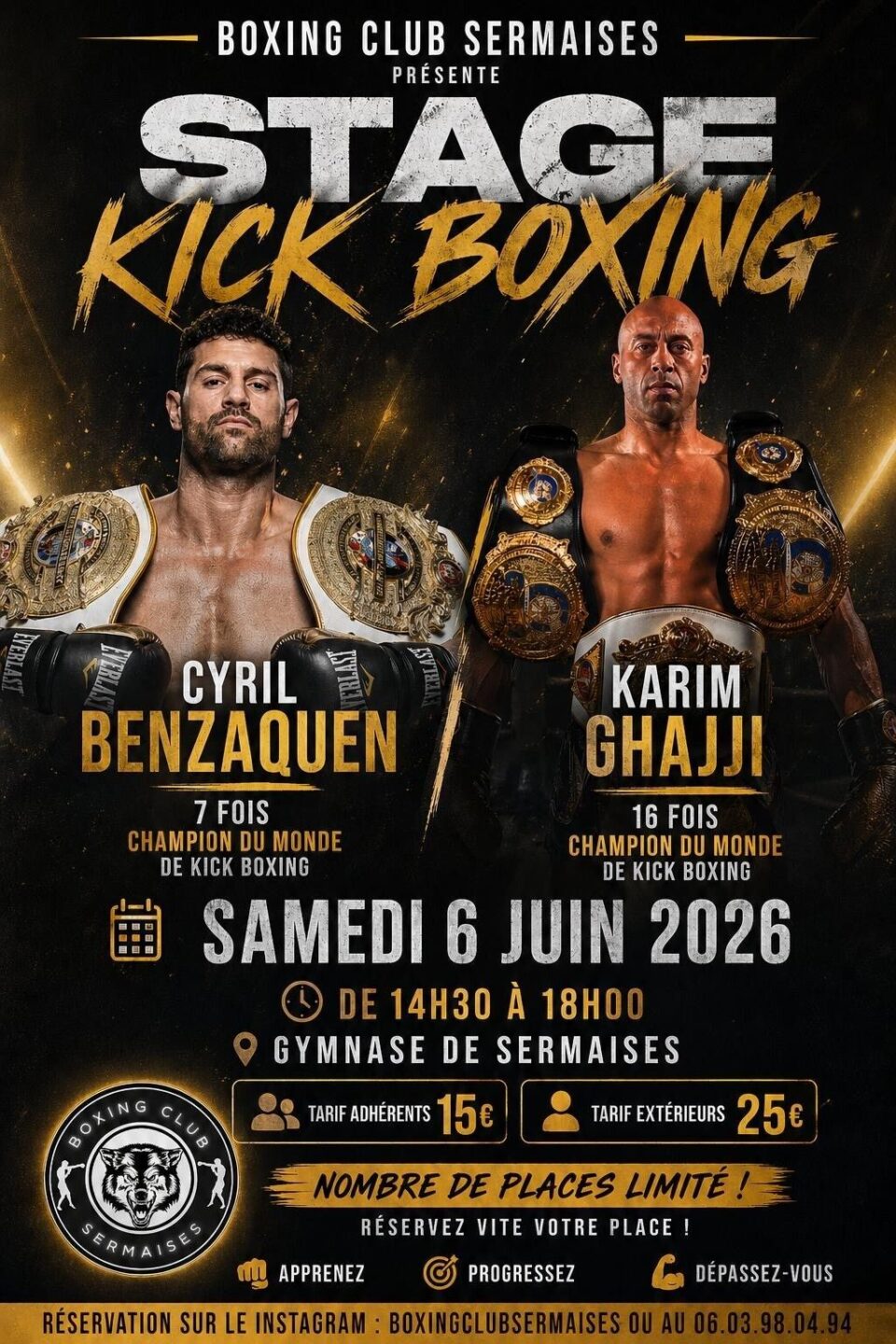 stage kick boxing Sermaises