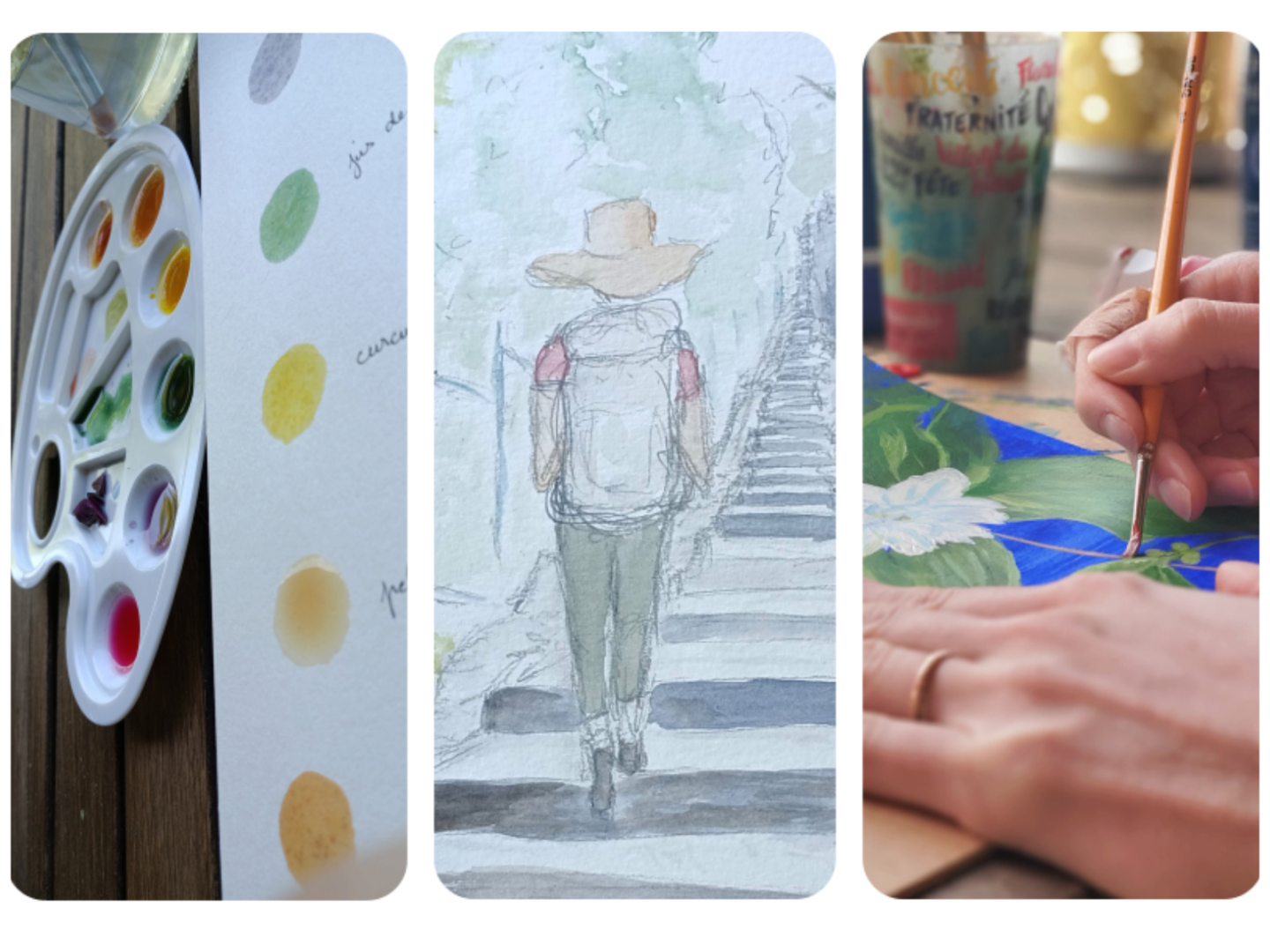 Stage Nature peinture rue de la Taste Cambes