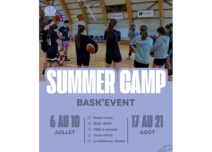 Summer Camp Bask’Event – Août, Gymnase La Similienne, Nantes