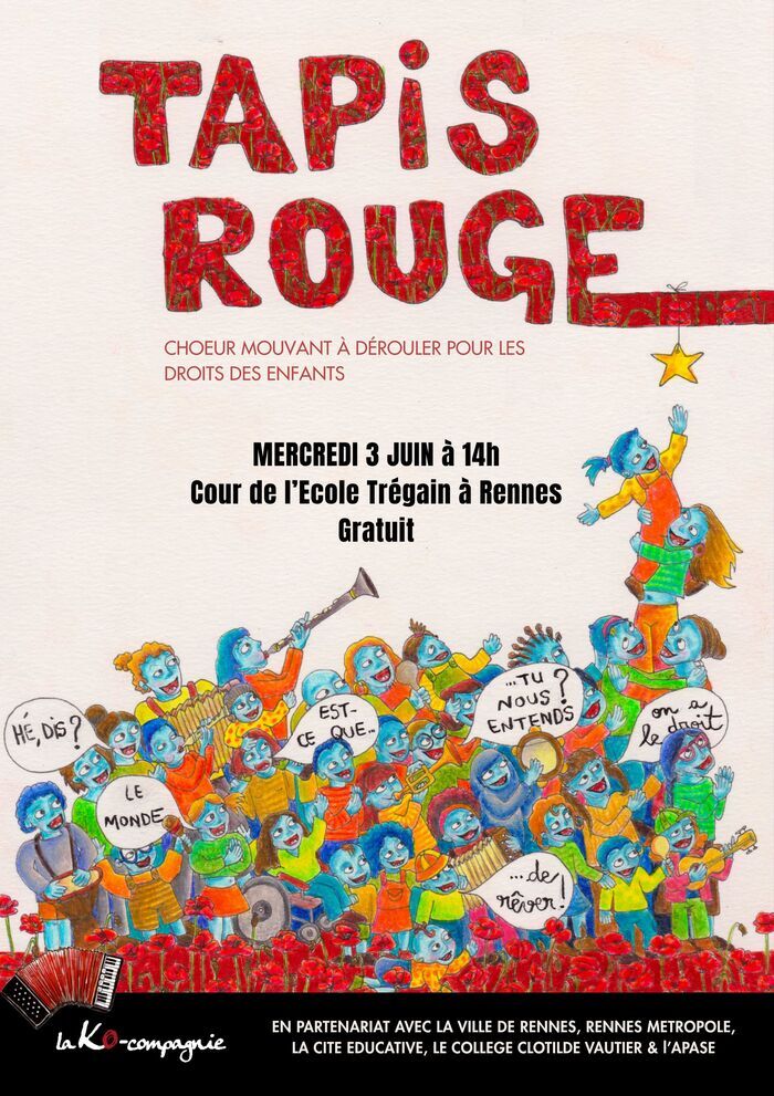 TAPIS ROUGE, École Trégain, Rennes