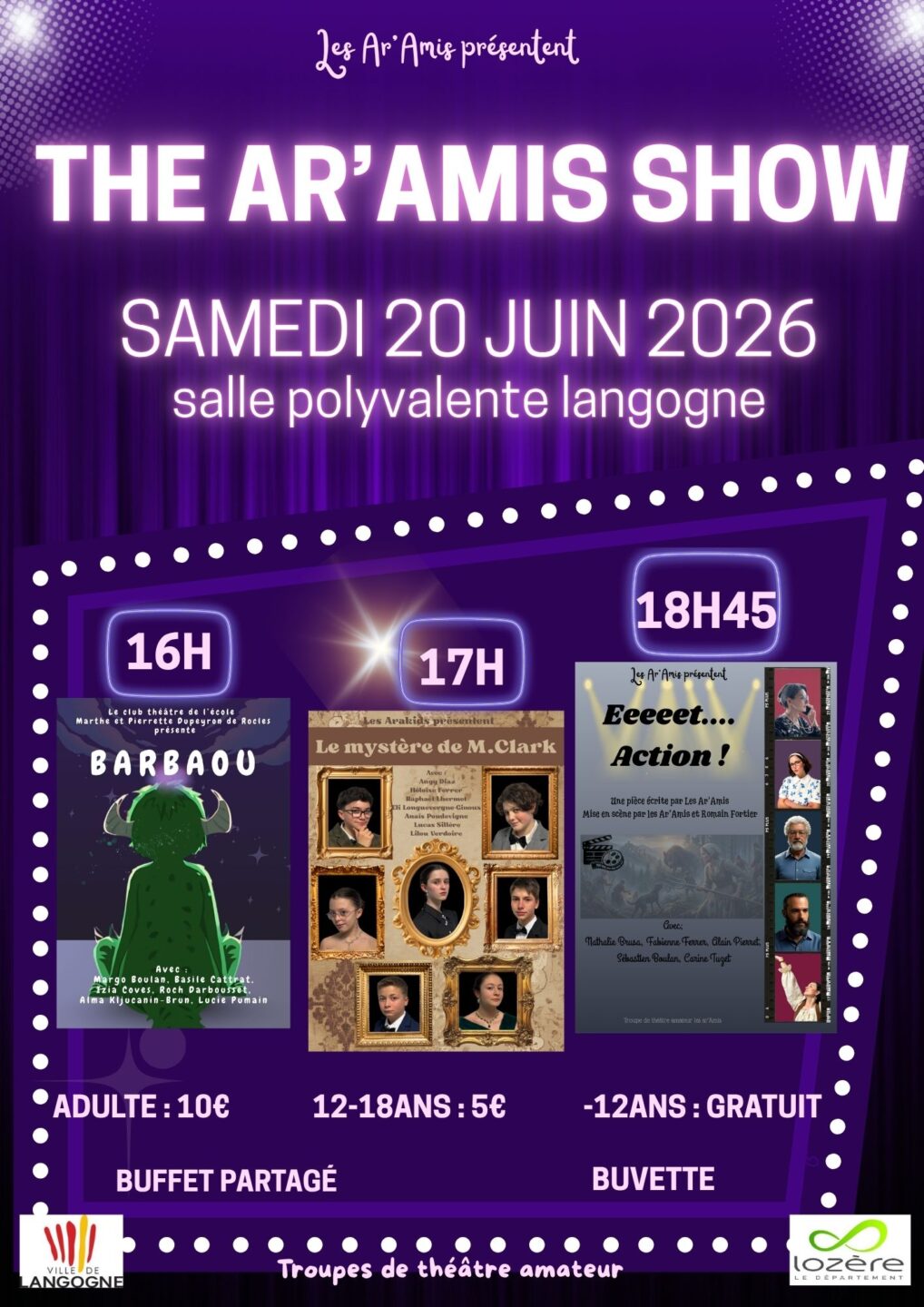 THE AR'AMIS SHOW Pré de la Foire Langogne 2026-06-20