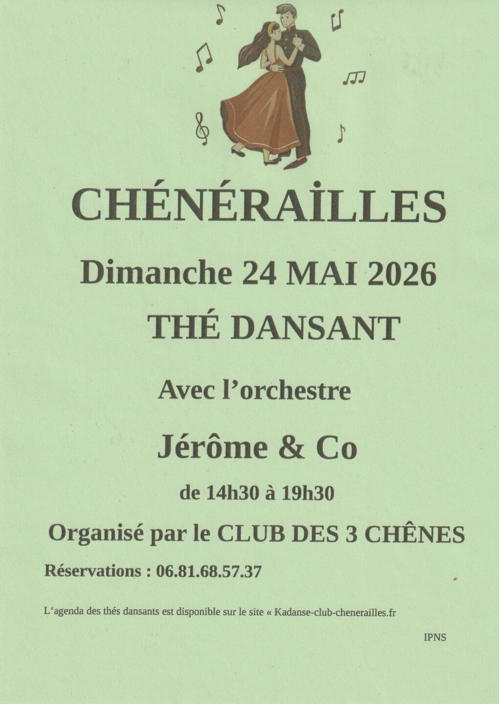 Thé dansant  Chénérailles