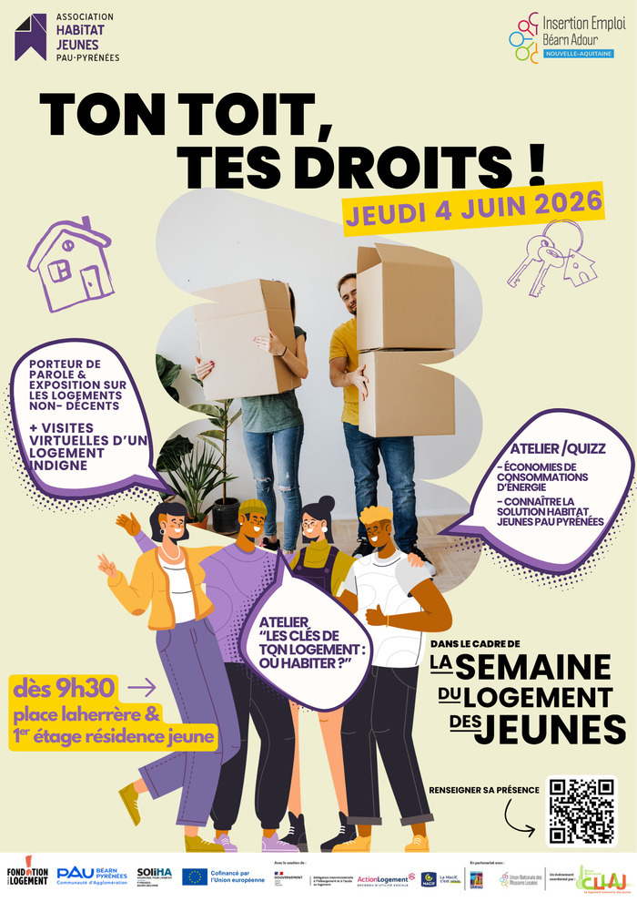 Ton toit, tes droits !, Place Laherrère, Pau