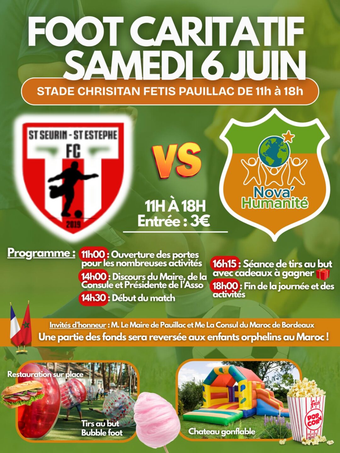 Tournoi de foot caritatif Pauillac