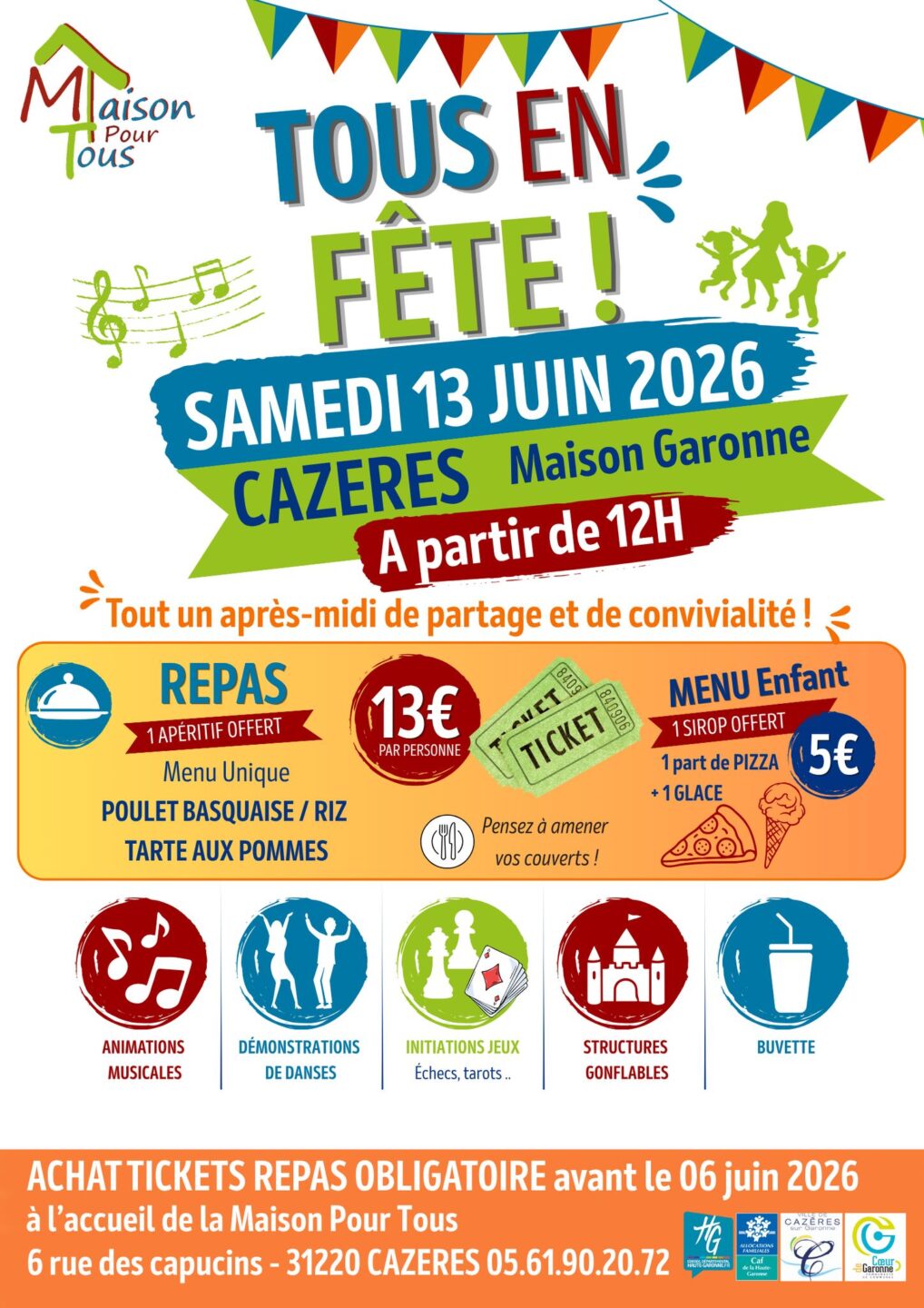 TOUS EN FÊTE MAISON POUR TOUS Cazères