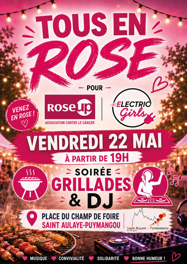 TOUS EN ROSE pour ROSE UP Saint Aulaye-Puymangou