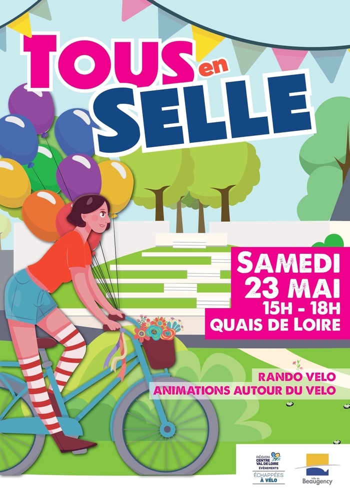 Tous en selle ! Quai Dunois Beaugency