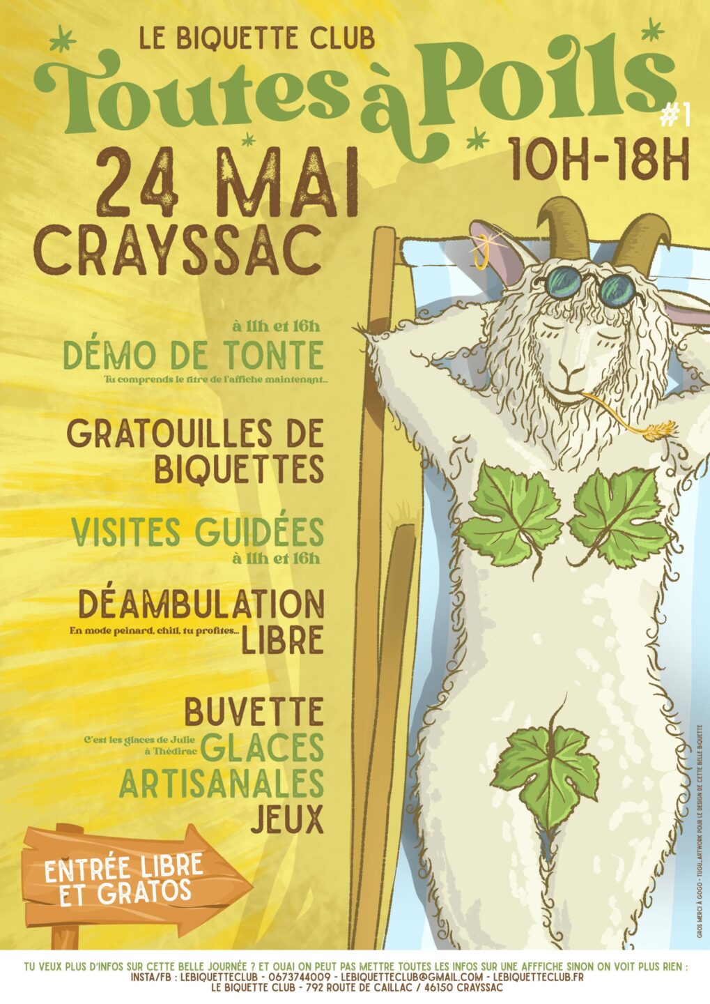 Toutes à Poils au Biquette Club  Crayssac 2026-05-24