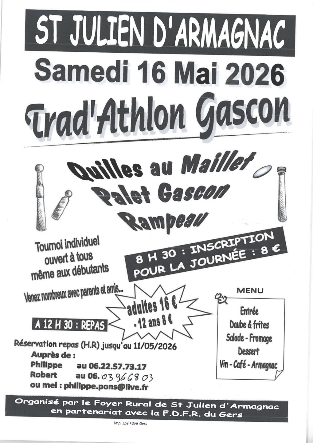 Trad&rsquo;athlon Gascon  Saint-Julien-d&rsquo;Armagnac